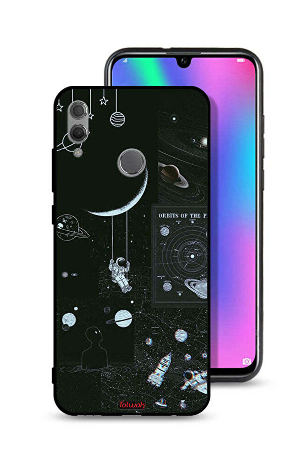 غطاء حماية لهاتف Honor 10 Lite بتصميم مدارات الكواكب