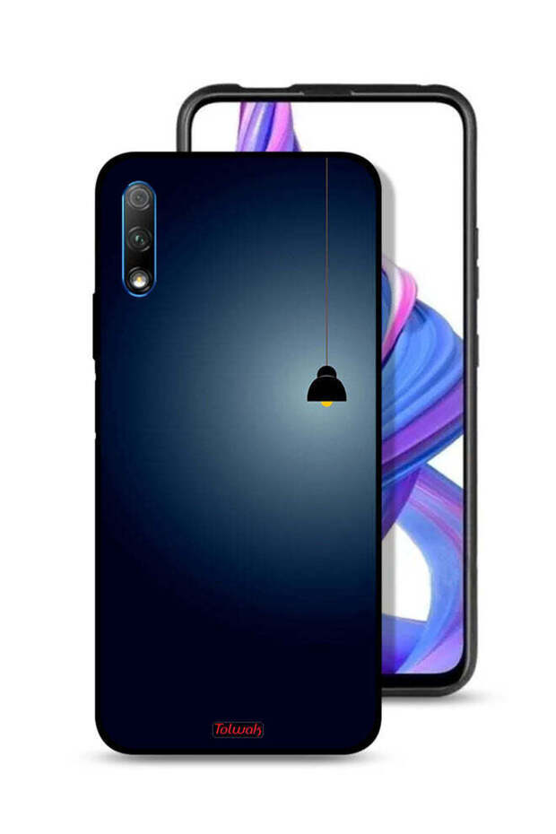 غطاء حماية لهاتف Honor 9X (الصين) مع إضاءة فنية معلقة