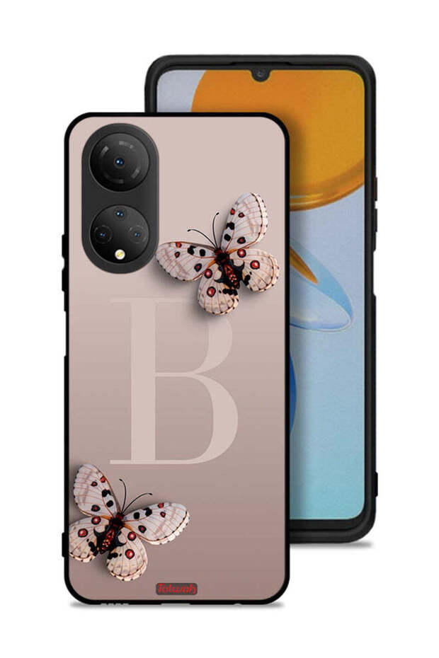 غطاء حماية لهاتف Honor X7 بنقشة فراشات