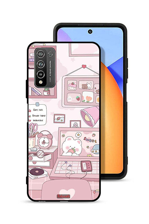 Honor 10X Lite Protective Case Cover Get Rich Study Hard