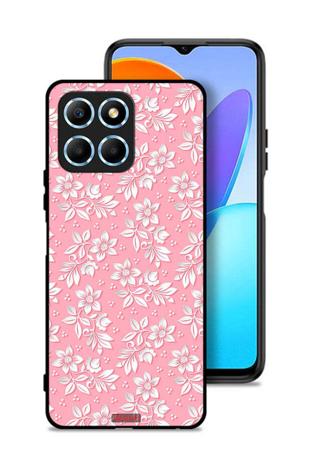 Honor X8 5G Protective Case Cover Flowers Background Pattern