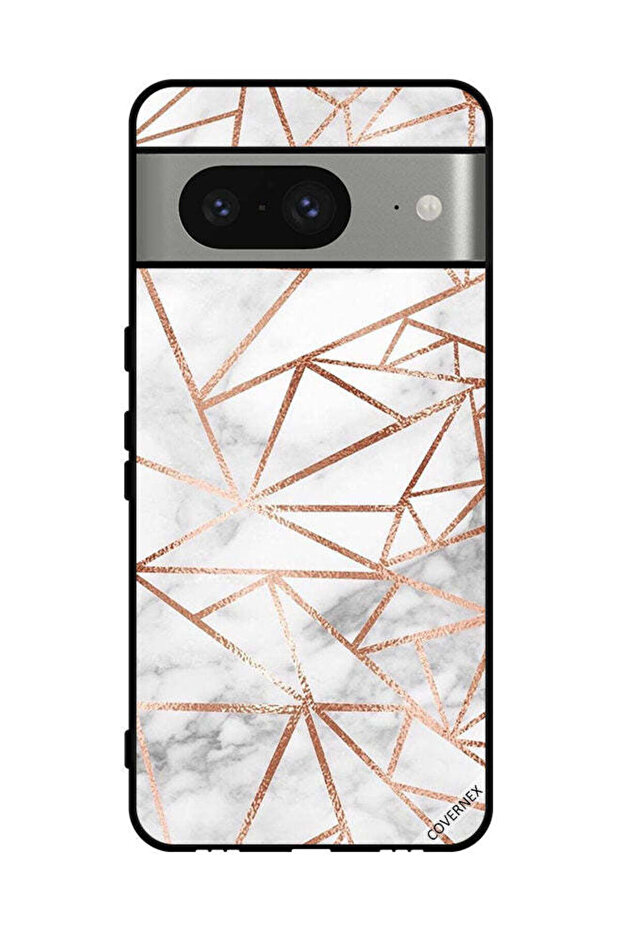 غطاء حماية لهاتف Google Pixel 8 بنمط رخامي وورق جدران