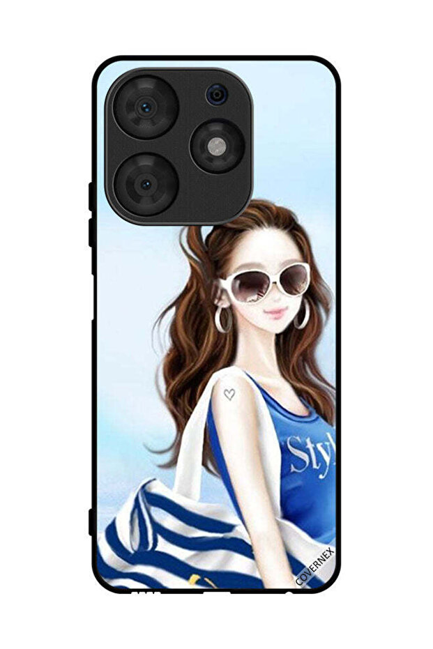 غطاء حماية لهاتف Tecno Spark 10 Pro Style Shirt