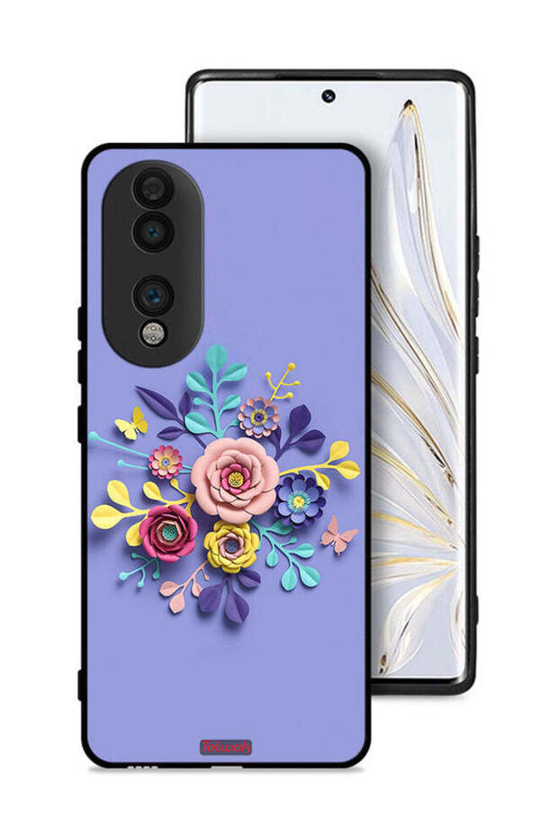 غطاء حماية لهاتف Honor 70 برسومات زهور