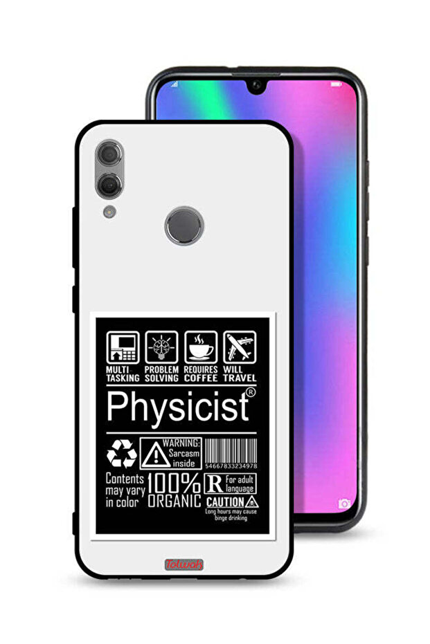 غطاء حماية لهاتف Honor 10 Lite بملصق فيزيائي