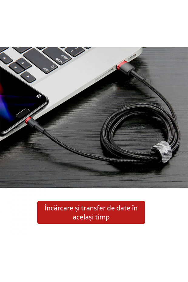 USB to Type-C data cable 2A, 2m, (CATKLF-CG1) - Gray Black - 6