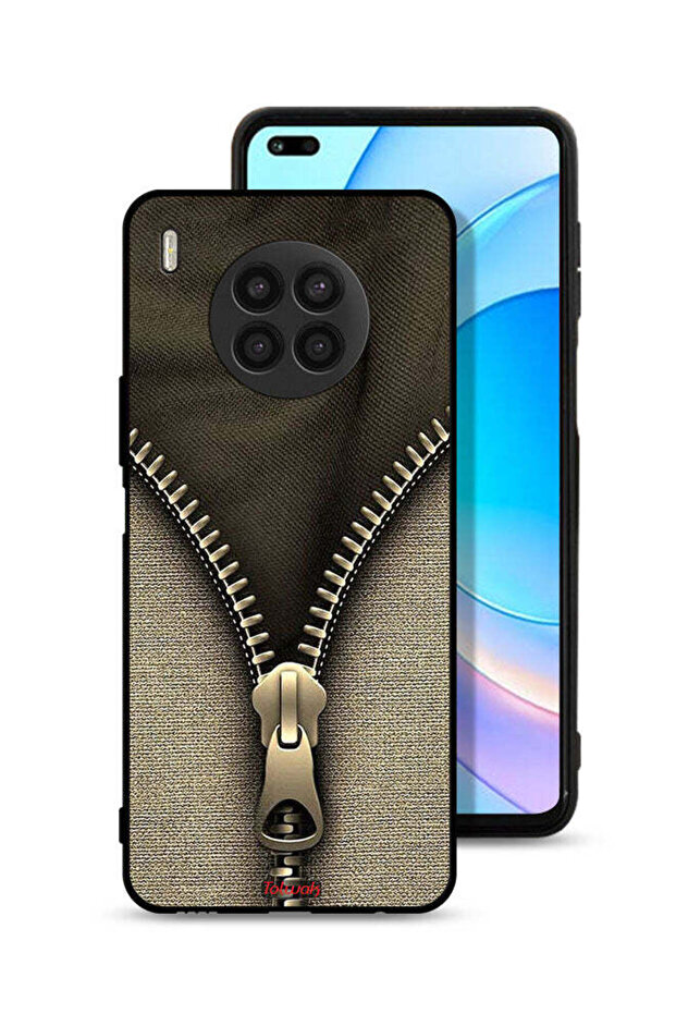 Honor 50 Lite Protective Case Cover Zip Pattern - 1