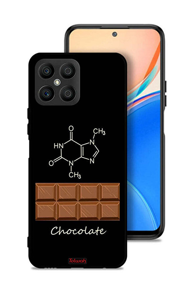 غطاء حماية لهاتف Honor X8 4G - لون شوكولاتة