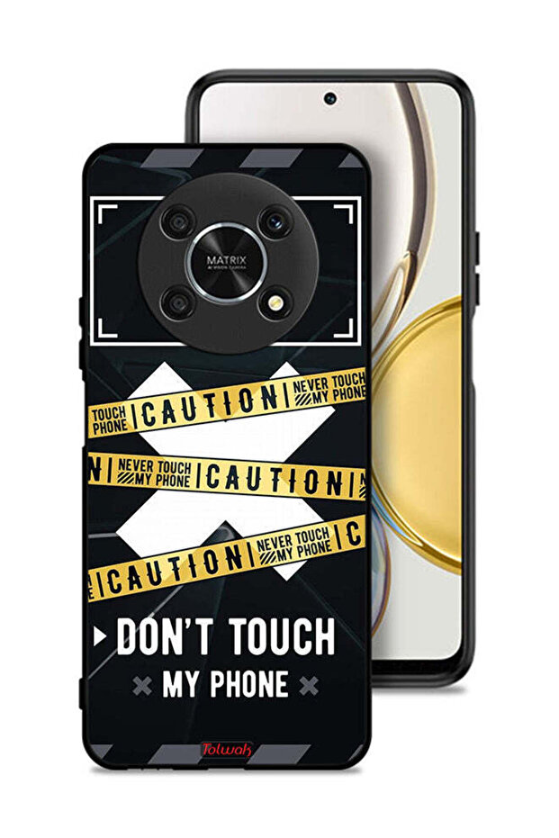 Honor X9 5G Protective Case Cover Caution Never Touch My Phone