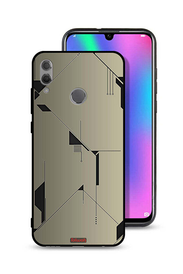 غطاء حماية لهاتف Honor 10 Lite بتصميم فني تجريدي بسيط
