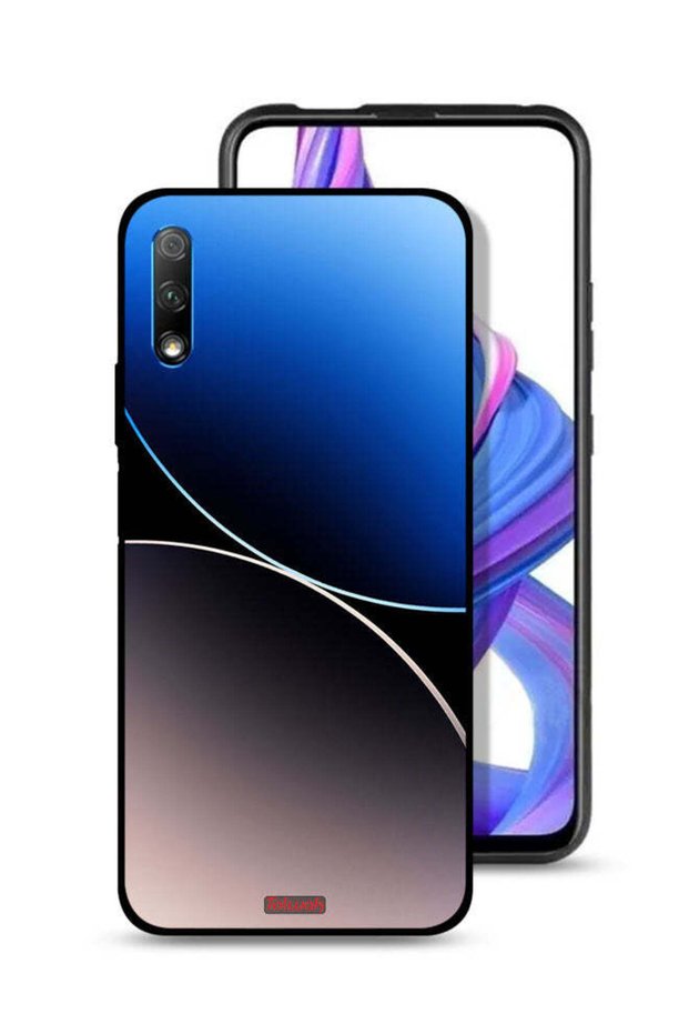 غطاء حماية لهاتف Honor 9X (الصين) بنمط خطوط منحنية