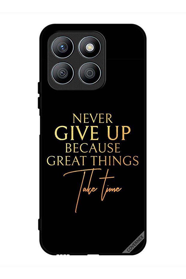 غطاء حماية لهاتف Honor X8b لا تستسلم أبدًا لأن الأشياء العظيمة تستغرق وقتًا