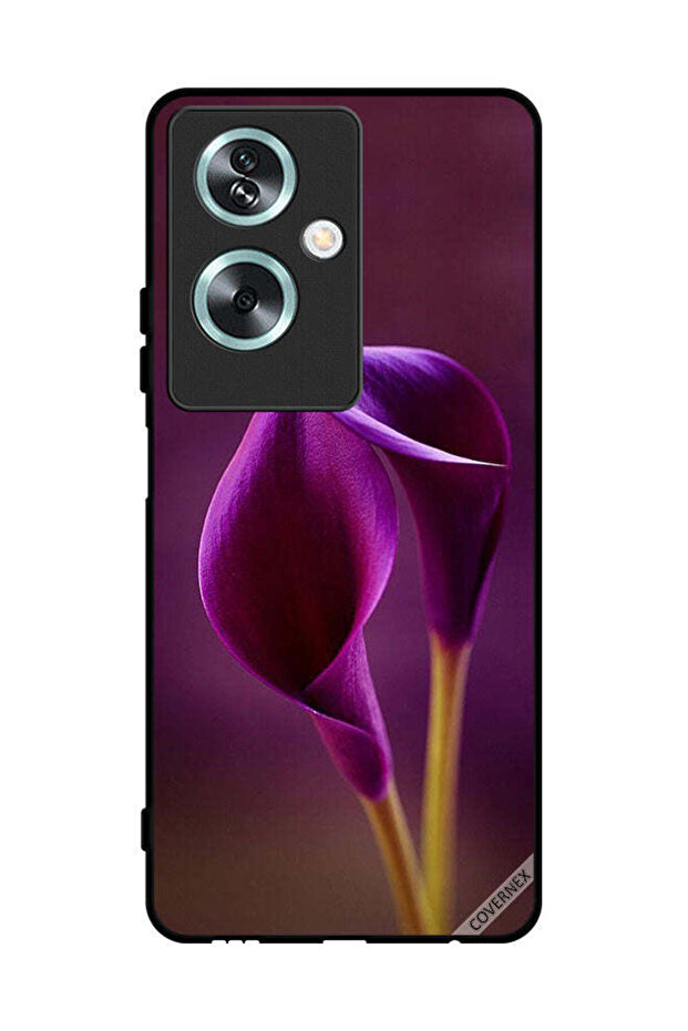 غطاء حماية لهاتف Oppo A2 - زهرتان جميلتان