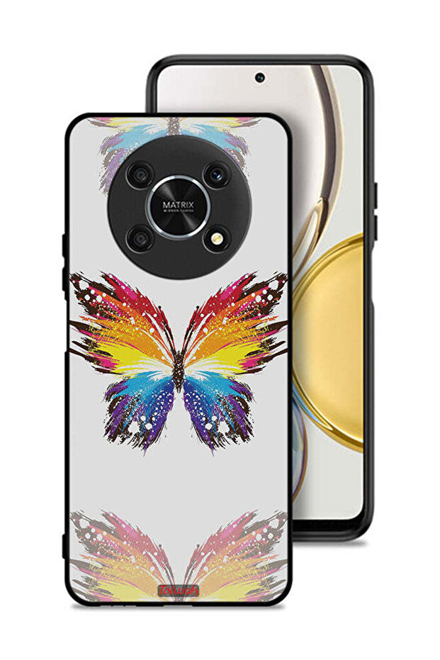 Honor X9 5G Protective Case Cover Digital Art Simple Background Minimalism Butterfly