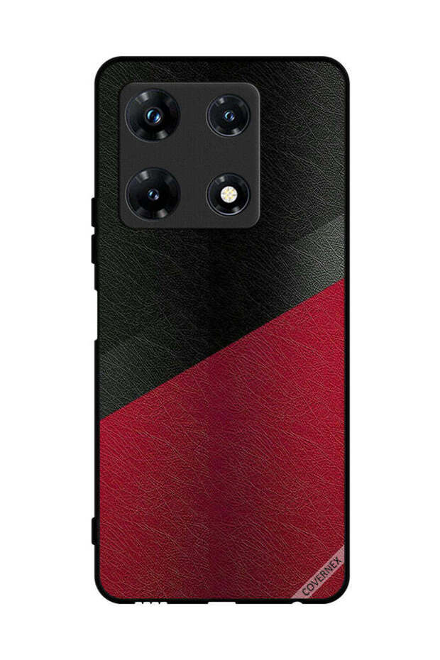 غطاء حماية لهاتف Infinix Note 30 Pro بنقشة جلد