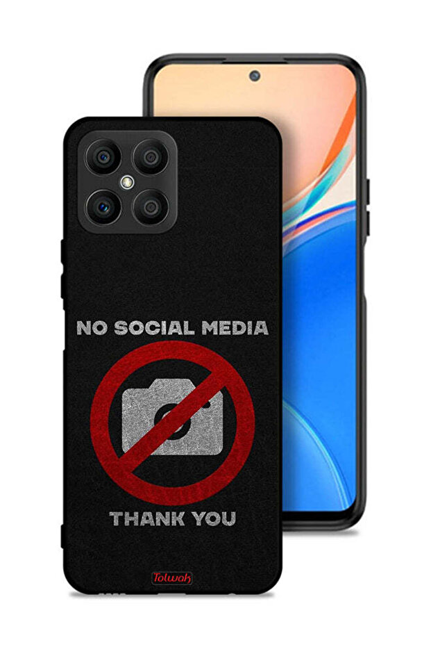 Honor X8 4G Protective Case Cover No Social Media Thank You