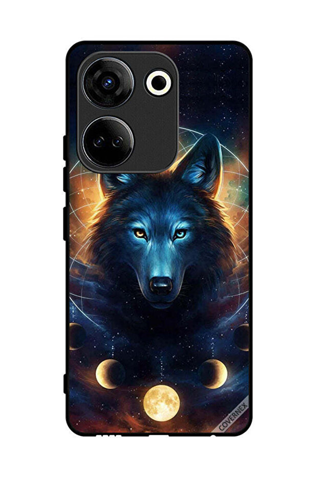 Protective Case Cover For Tecno Camon 20 Wolf In Space