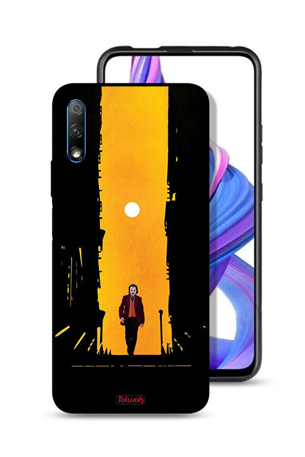 غطاء حماية لهاتف Honor 9X (الصين) بتصميم جوكر، عمل فني رقمي تجريدي