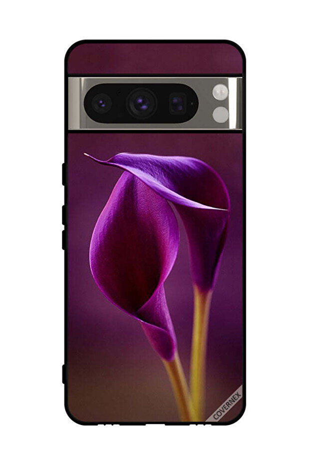 غطاء حماية لهاتف Google Pixel 8 Pro زهرتان جميلتان
