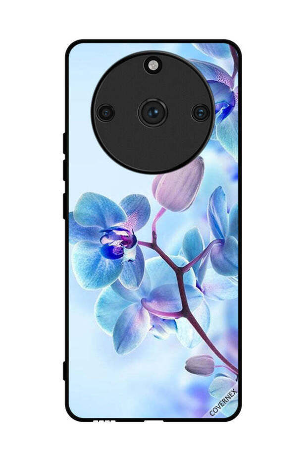 غطاء حماية لهاتف Realme 11 Pro Plus بنقشة زهور الأوركيد
