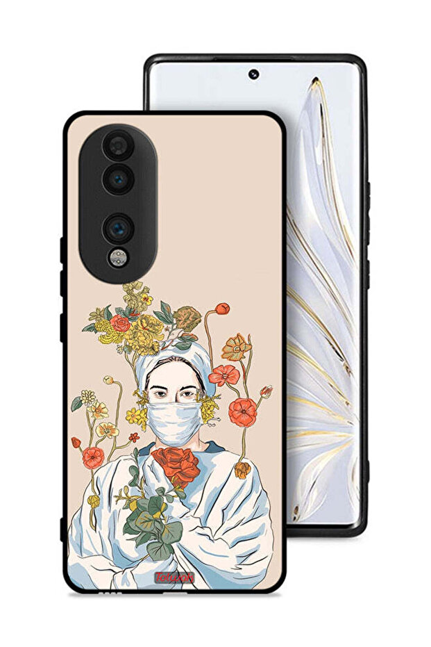 غطاء حماية لهاتف Honor 70 بتصميم ممرضة فنية