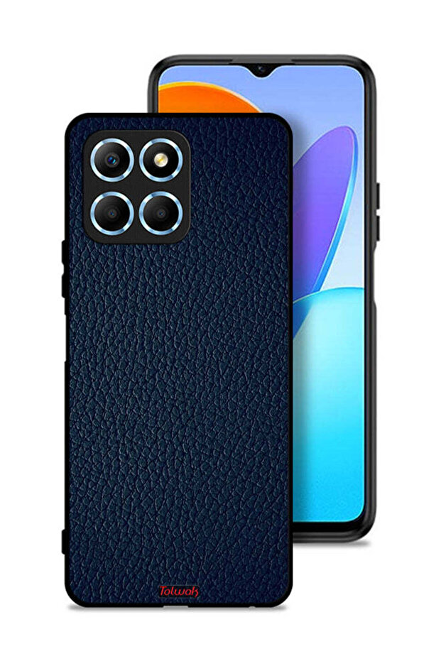 Honor X8 5G Protective Case Cover Leather Pattern