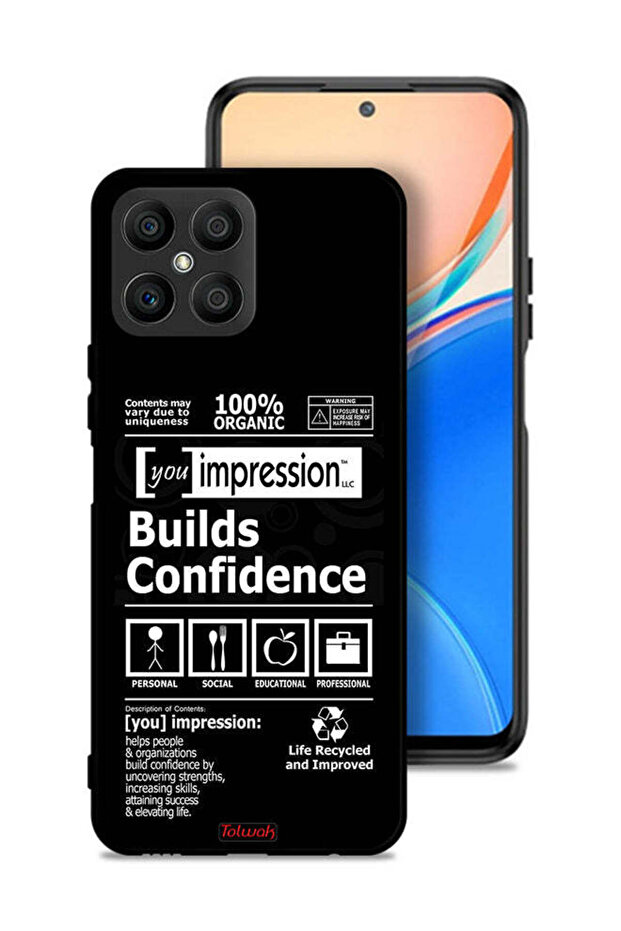 Honor X8 4G Protective Case Cover Builds Confidence Sticker