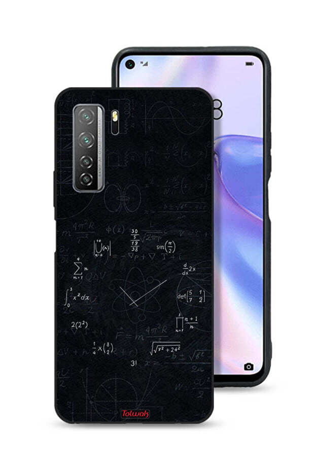 غطاء حماية لهاتف هواوي P40 لايت 5G برسومات ساعة رياضية