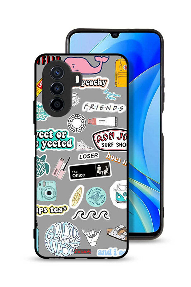 Huawei nova Y70 Protective Case Cover Good Vibes Stickers