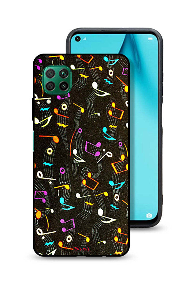 Huawei P40 lite 4G Protective Case Cover Music Fabric Pattern