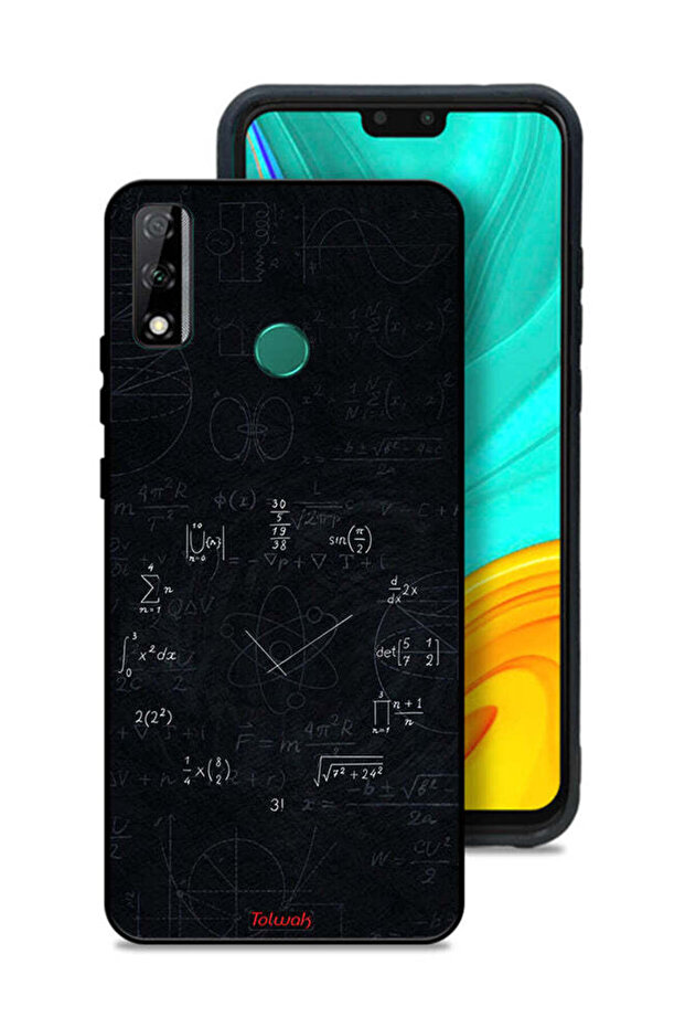 Huawei Y8s Protective Case Cover Maths Clock