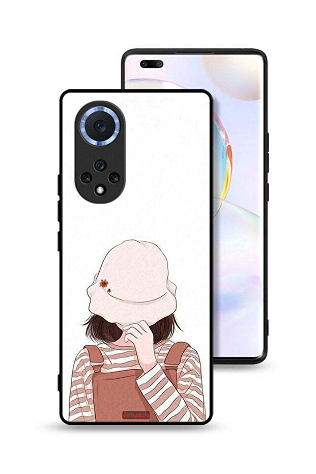 غطاء حماية لهاتف Honor 50 Pro مع غطاء للوجه بقبعة