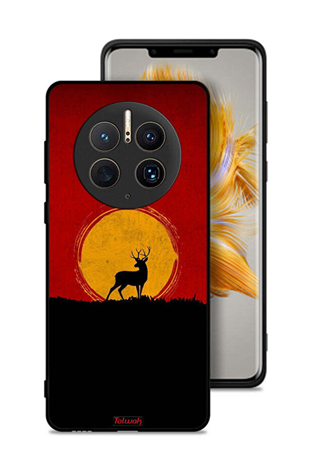 Huawei Mate 50 Pro Protective Case Cover Deer And Moon Artwork