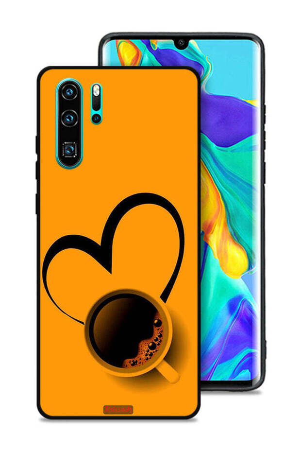 غطاء حماية لهاتف هواوي P30 Pro بتصميم فنجان قهوة