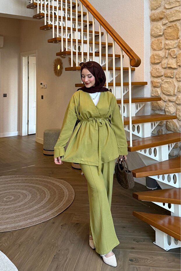 Single Button Linen Suit - 3