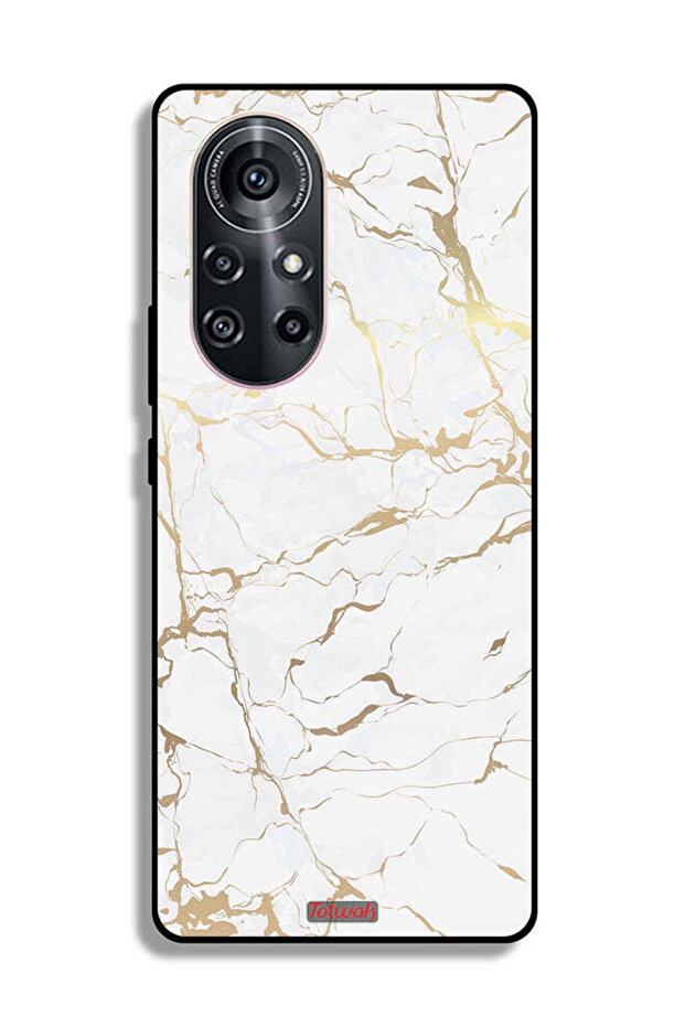 غطاء حماية لهاتف هواوي نوفا 8 برو بنقشة رخامية - 2