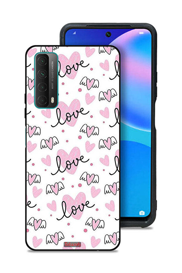 Huawei Y7a Protective Case Cover Love And Heart Art Pattern