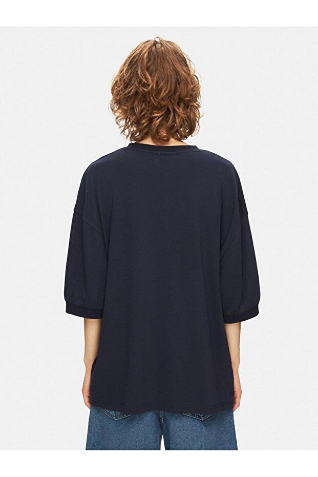 Lacivert T-shırt - 4