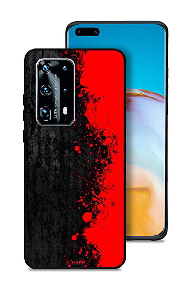 غطاء حماية لهاتف هواوي P40 Pro Plus 5G بنمط تجريدي