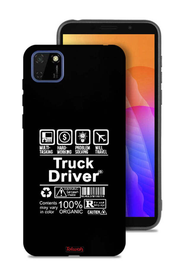Huawei Y5p Protective Case Cover Truck Driver Sticker