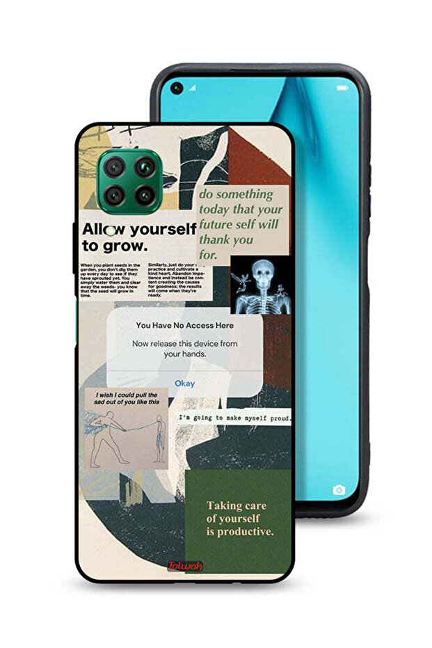 Huawei P40 lite 4G Protective Case Cover Allow Yourself To Grow