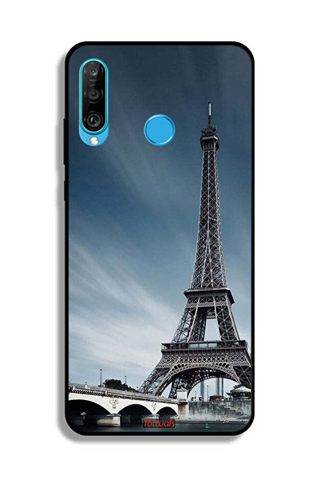 غطاء حماية لهاتف هواوي نوفا 4e بتصميم برج إيفل - 2