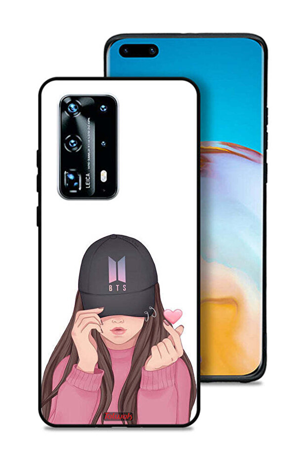 غطاء حماية لهاتف هواوي P40 Pro Plus 5G فتاة تصنع سناب شات