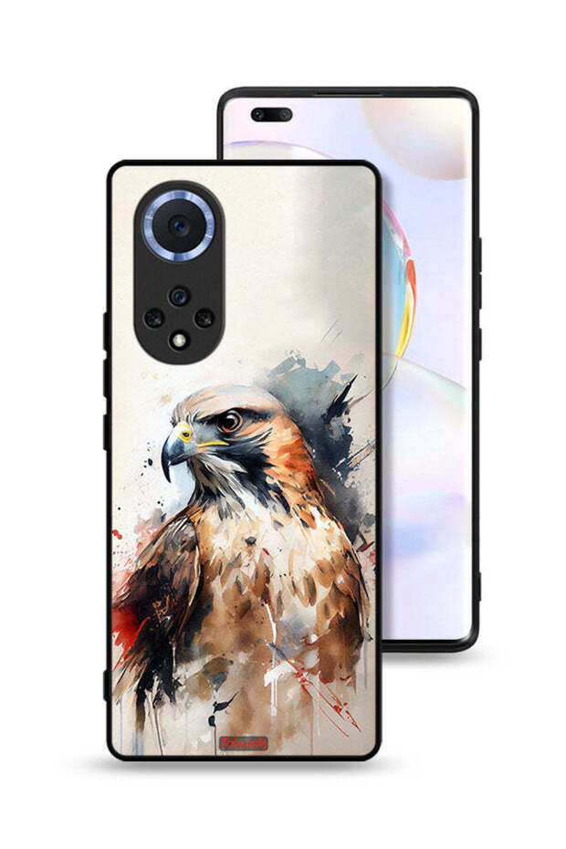 غطاء حماية لهاتف Honor 50 Pro بتصميم نسر تجريدي