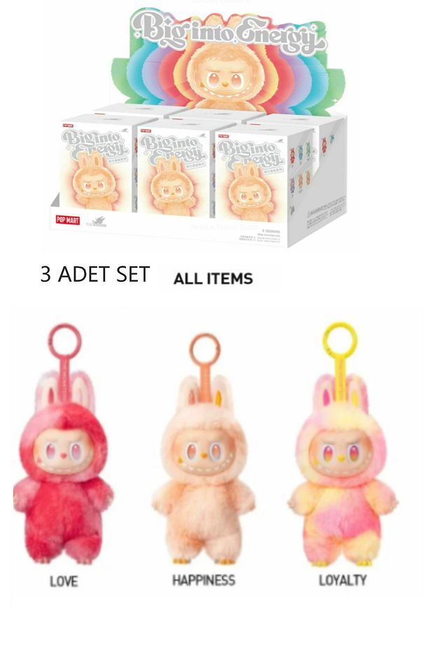 Labubu Have A Seat, Exciting Macaron The Monsters, Biginto Energy Labubu 3 Adet Fırsat Seti - 1