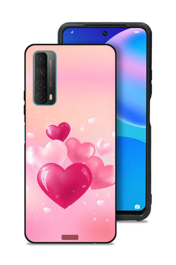 Huawei P smart (2021) Protective Case Cover Beautiful Hearts Art