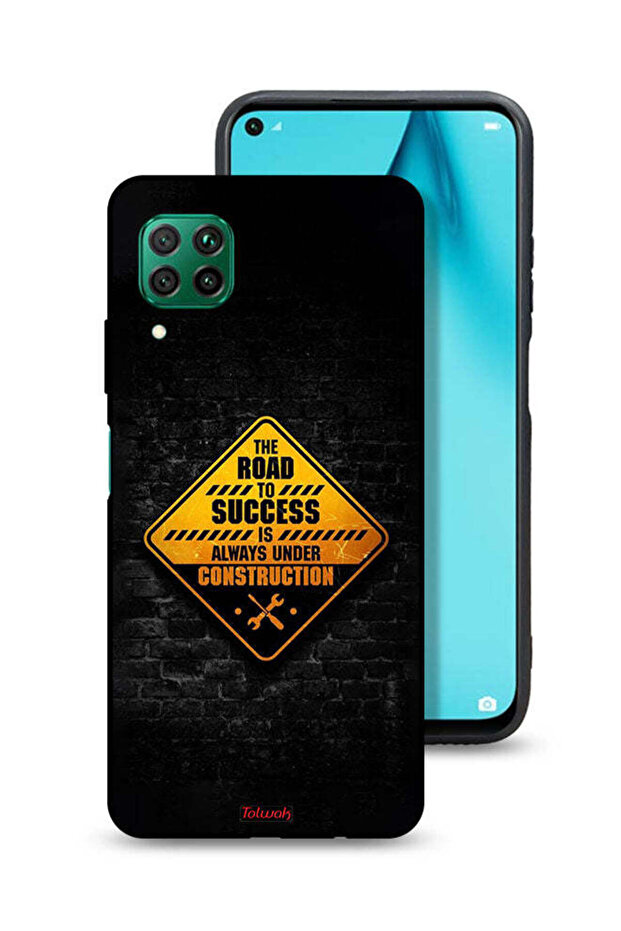 Huawei P40 lite 4G Protective Case Cover The Road To Success Is Always Under Construction