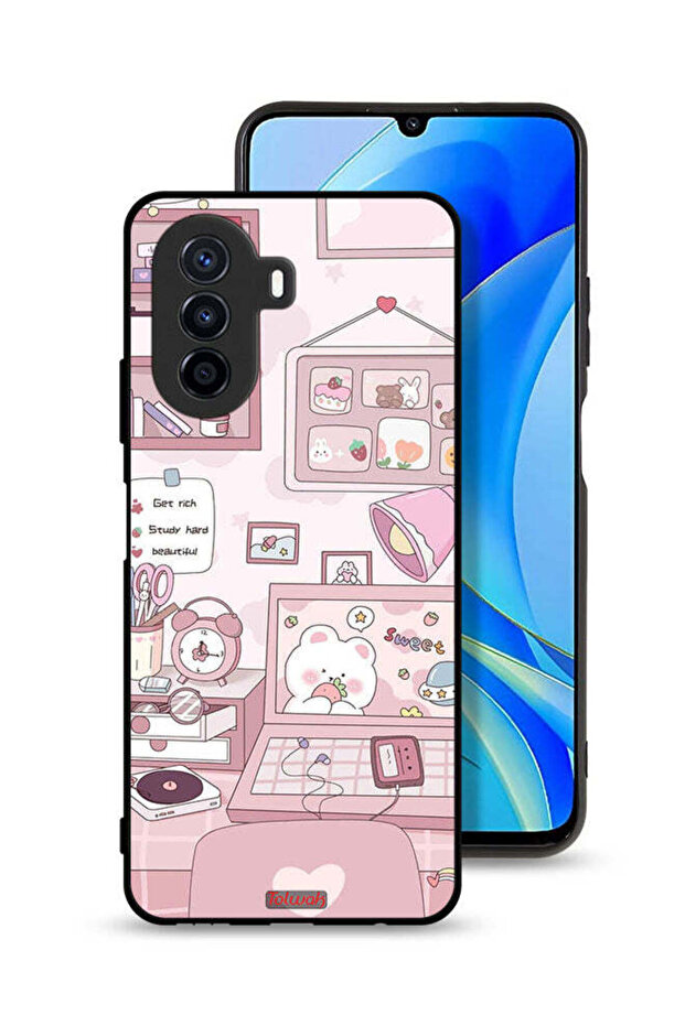 Huawei nova Y70 Protective Case Cover Get Rich Study Hard