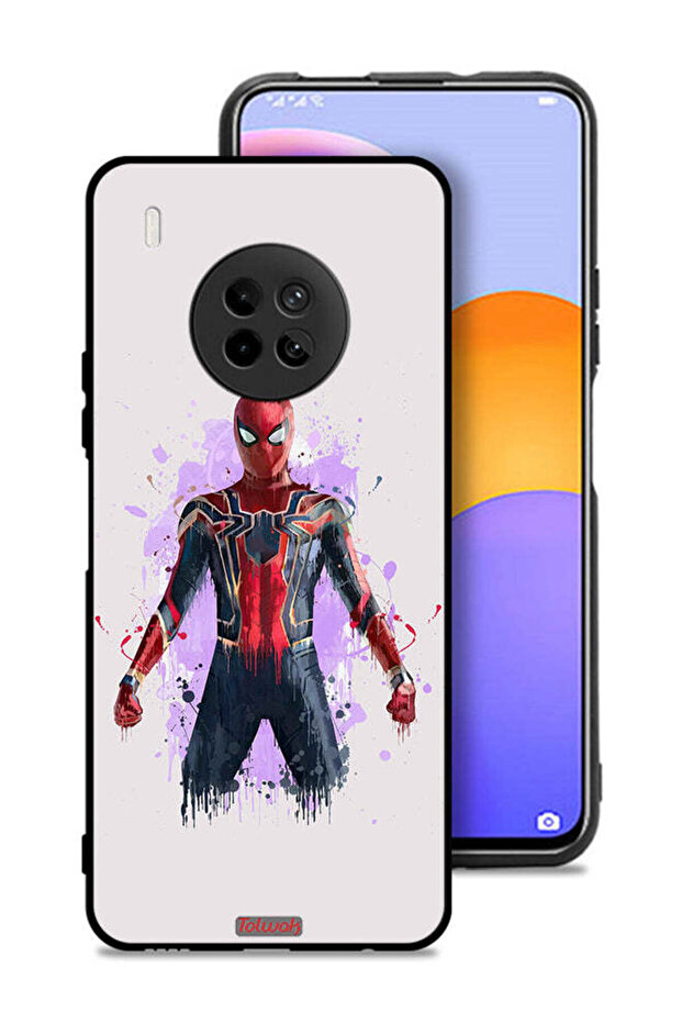 غطاء حماية لهاتف Huawei Y9a بتصميم العنكبوت الحديدي