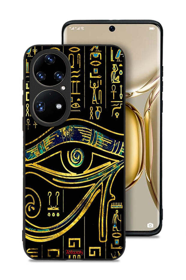 غطاء حماية لهاتف هواوي P50 Pro بتصميم عين فنية